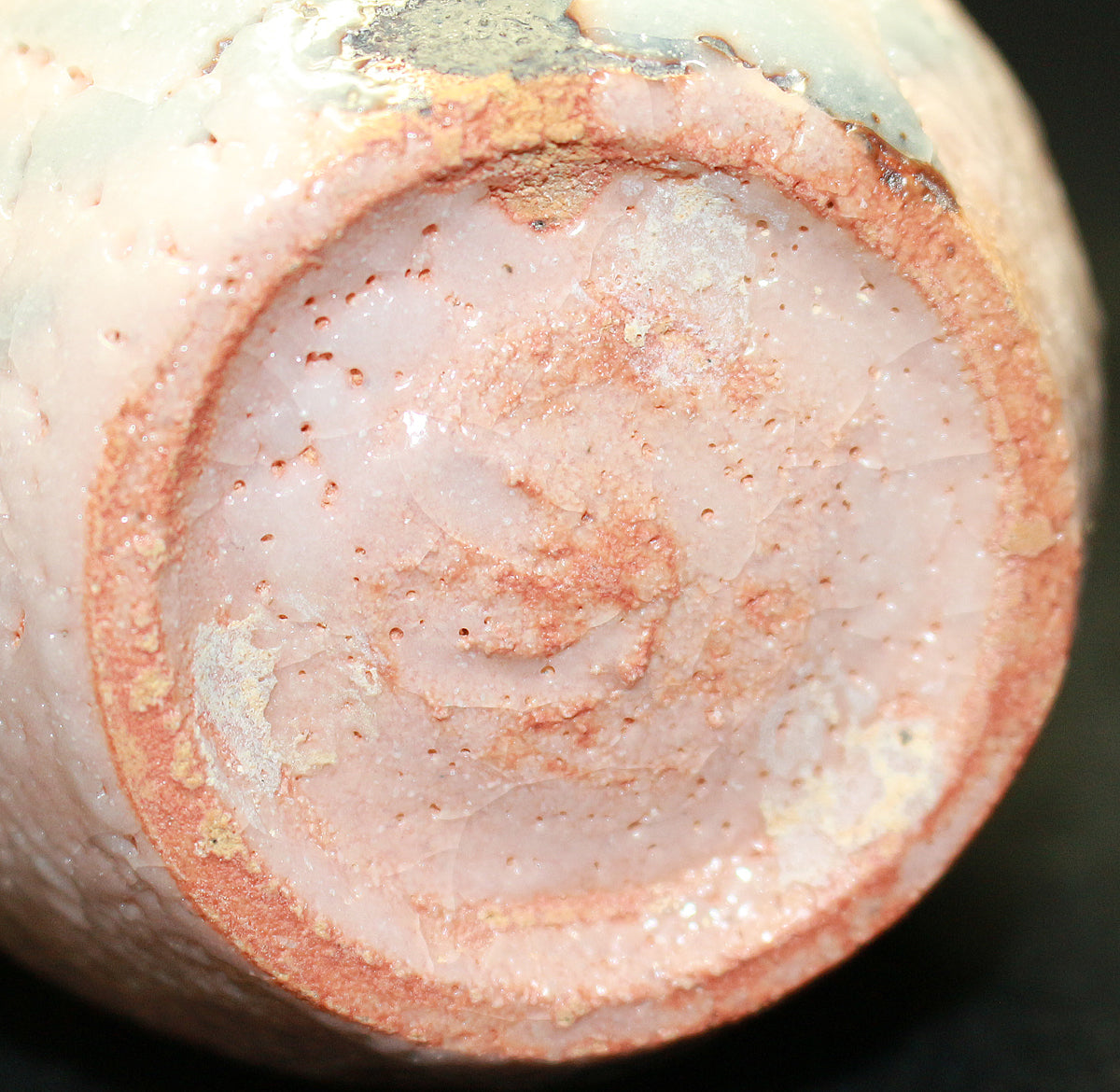 26068 Living National Treasure Kato Kozo Shino Teacup② KATO Kozo 