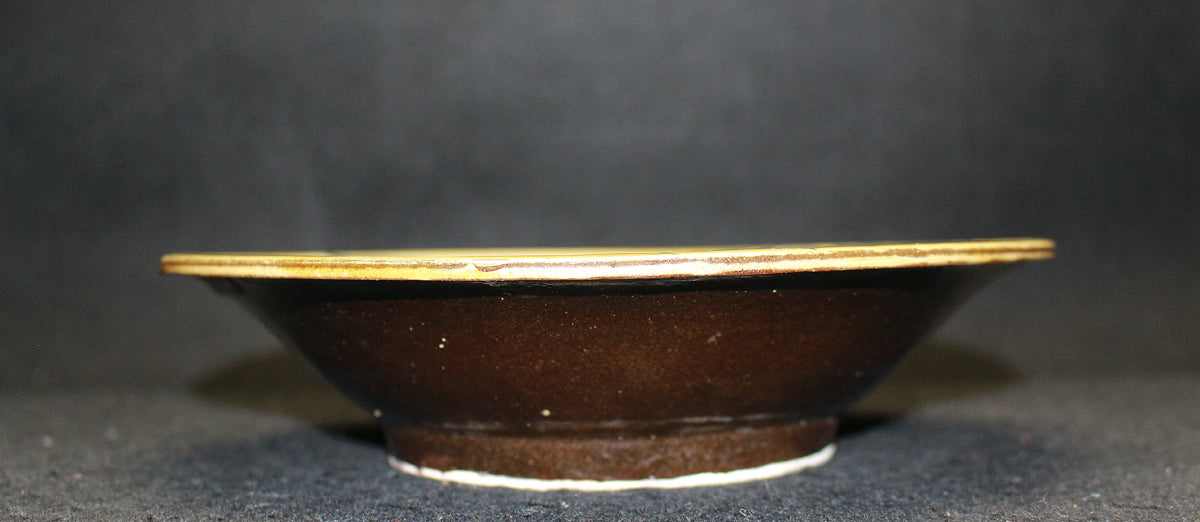 26072	人間国宝　金城次郎　壷屋焼　皿（海老魚紋）