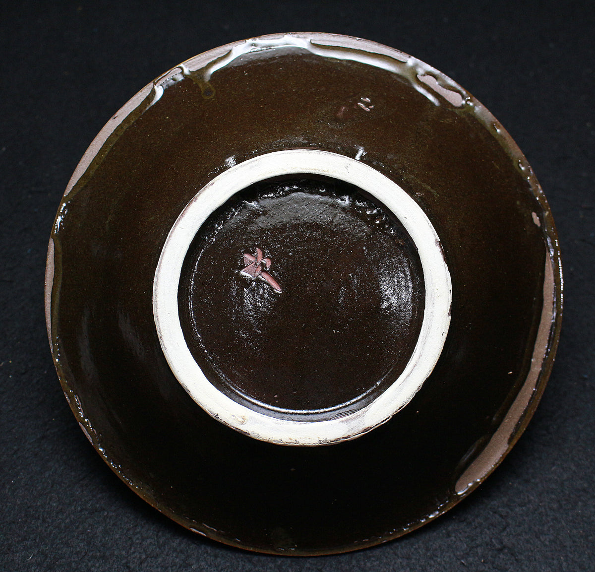 26072	人間国宝　金城次郎　壷屋焼　皿（海老魚紋）