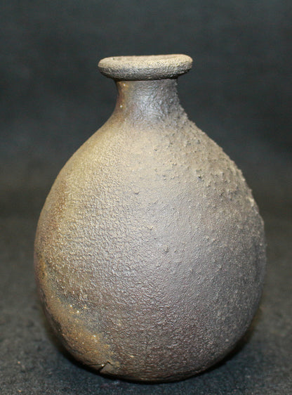 25396 Living National Treasure Fujiwara Yu Bizen Sake Bottle② FUJIWARA Yu 