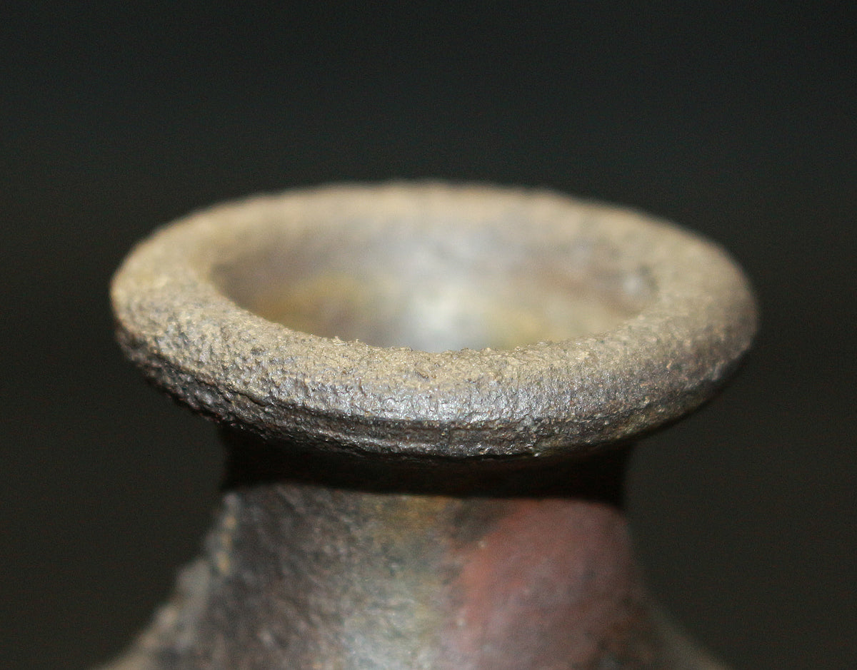 25396 Living National Treasure Fujiwara Yu Bizen Sake Bottle② FUJIWARA Yu 