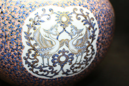 26075 HAYAMA Yuki Shosoin Phoenix and Beast Design Vase (Solo Exhibition Work, Design Commentary Included (Framed)) 