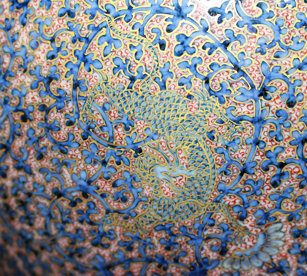 26075 HAYAMA Yuki Shosoin Phoenix and Beast Design Vase (Solo Exhibition Work, Design Commentary Included (Framed)) 