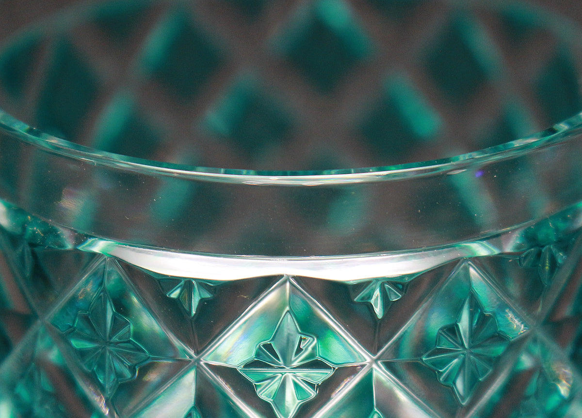 26080	薩摩びーどろ工芸	復元薩摩切子　色被せガラス切子猪口