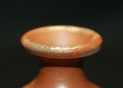 26085 人间国宝 藤原庆备前清酒瓶 藤原庆