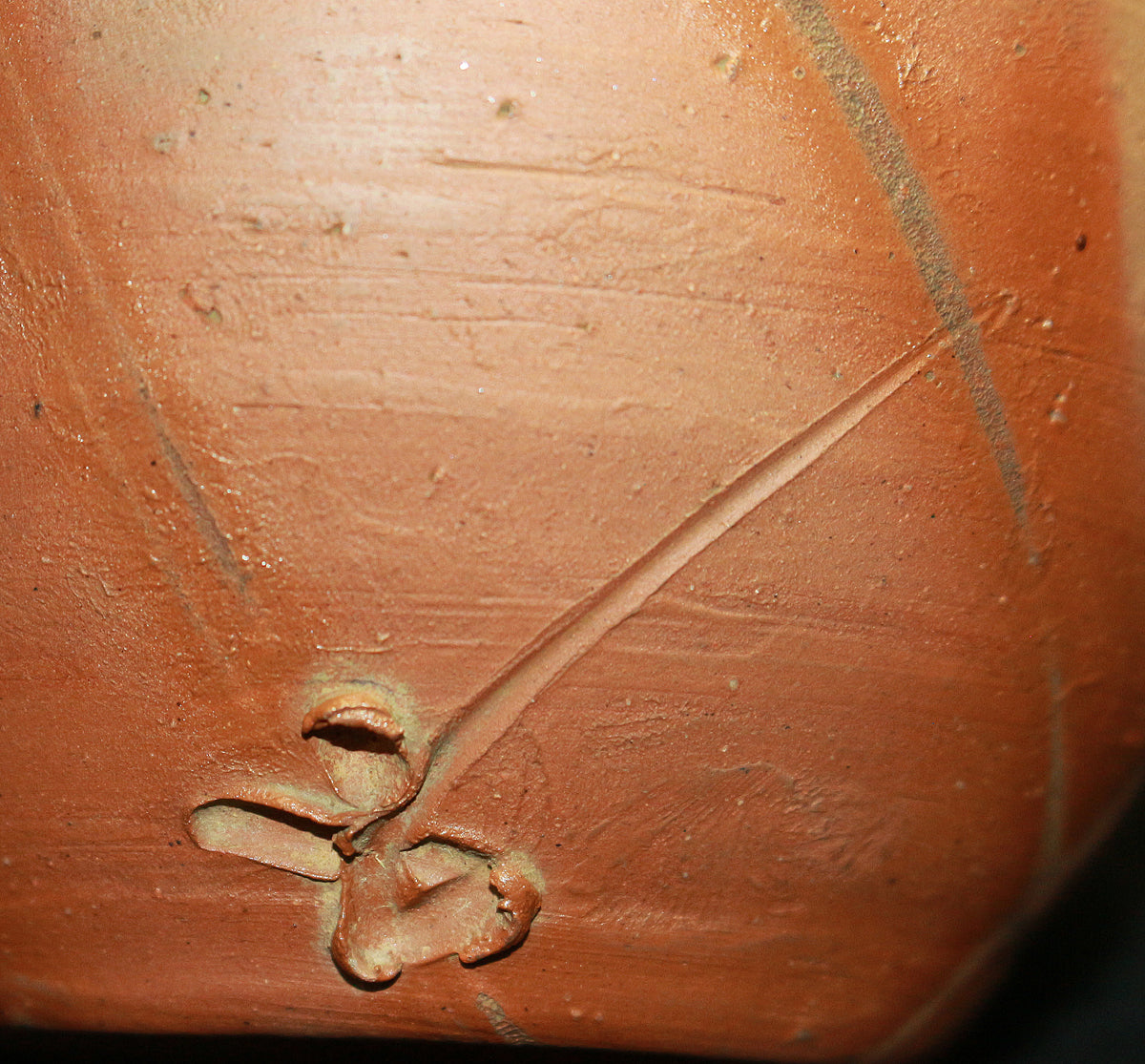 26085 人间国宝 藤原庆备前清酒瓶 藤原庆