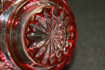 26081	尚古集成館監修薩摩ガラス工芸	復元薩摩切子　色被せガラス切子向付鉢