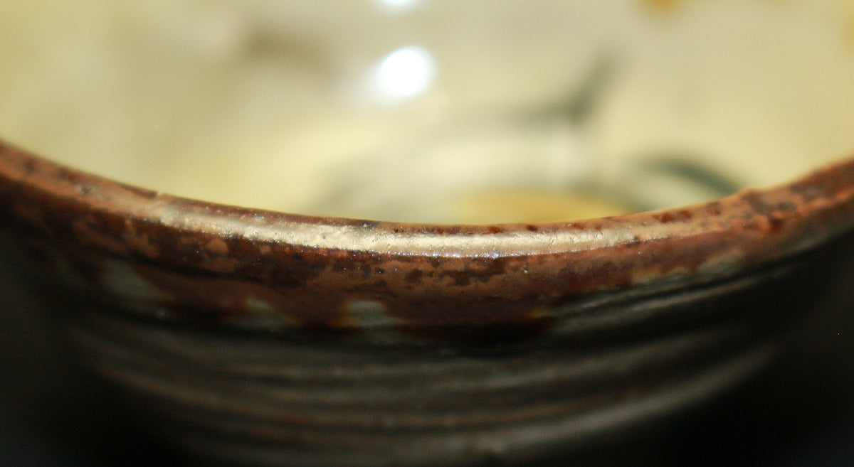 26097 Living National Treasure Jiro Kinjo Sake Cup (Fish Design) 