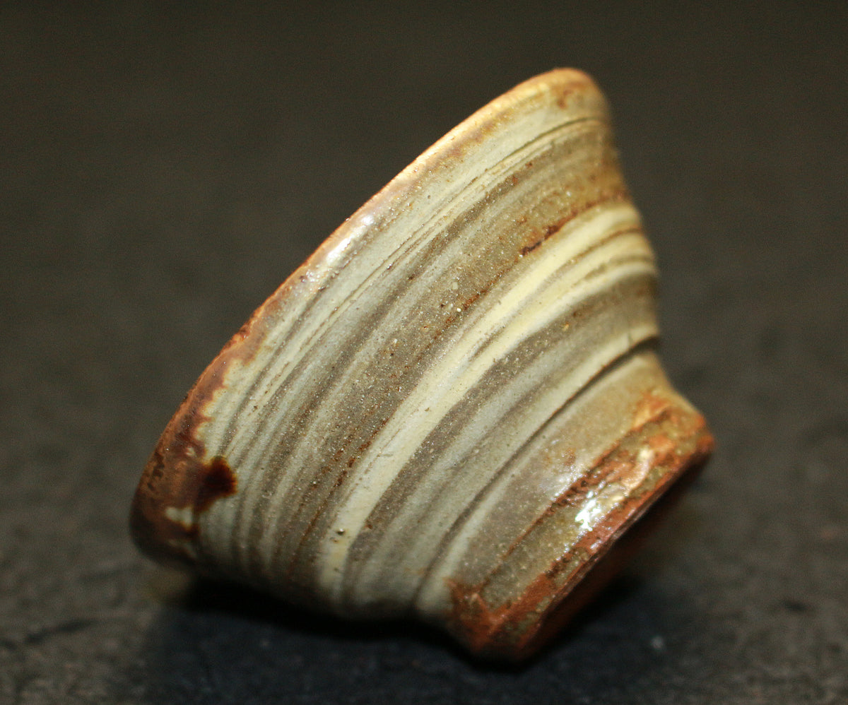 26097 Living National Treasure Jiro Kinjo Sake Cup (Fish Design) 