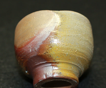 26113	人間国宝　藤原雄	　備前酒杯　FUJIWARA Yu