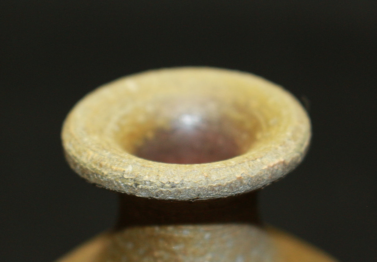 26117 Living National Treasure Fujiwara Kei Bizen Sake Bottle FUJIWARA Kei 