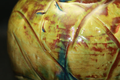 26122	北大路魯山人	 於里扁草絵花入（友斎箱・個展出品作） 　KITAOJI Rosanjin