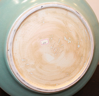 26123　人間国宝　中島宏	青磁壷　NAKAJIMA　Hiroshi